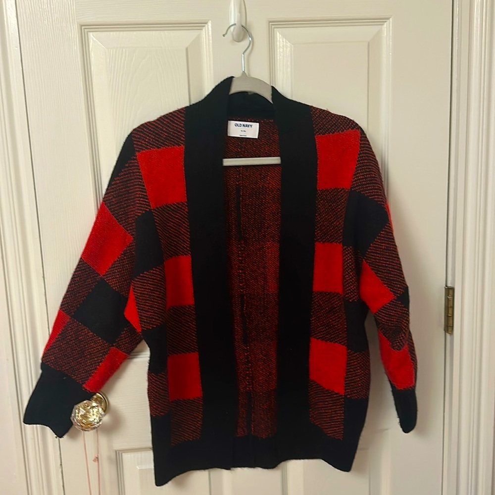 Buffalo Plaid Old Navy Girls Cardigan